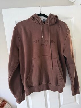 Kittenish Brown Pullover Hoodie Sweatshirt
